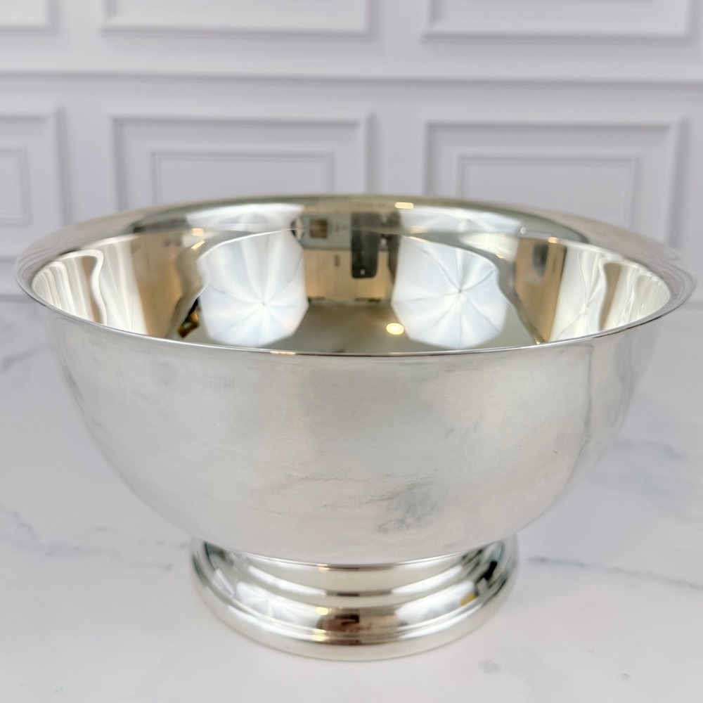 VTG TOWLE Silver Plated 8 1/4" Paul Revere Footed Compote Bowl
